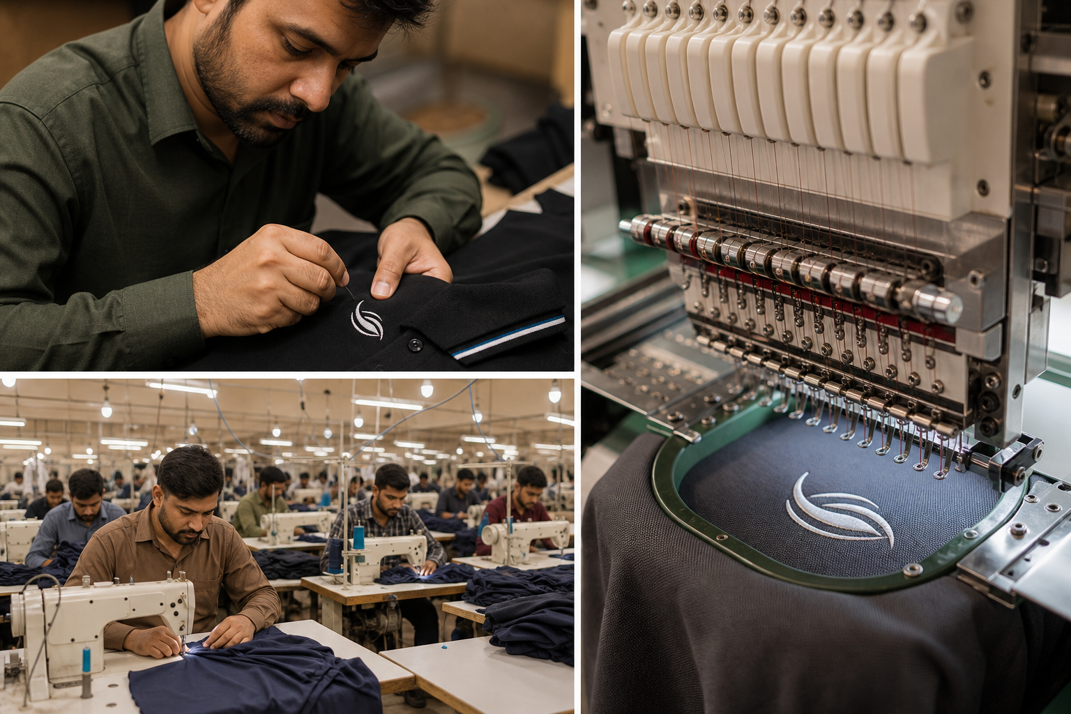 ADZIGN apparel production and embroidery process